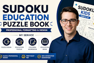create kids activity book puzzle and learning workbook