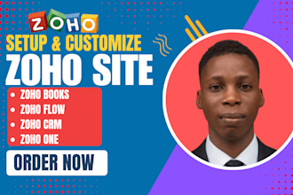 be your zoho developer setup zoho site, zoho books with zoho creator