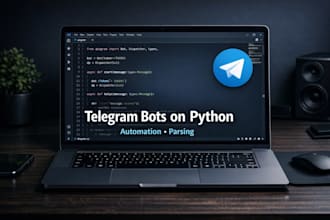 do bot telegram in a couple of hours I will answer right away