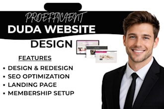 design and redesign duda website, landing page, duda SEO, store design