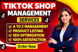 manage tiktok dropshipping store, tik tok shop VA, product listing shop