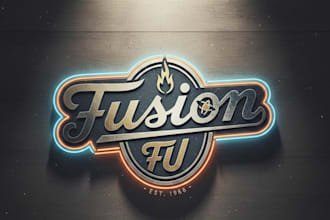 design a vintage fusion logo with classic creative elegance