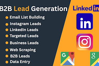 do email scraping and verified b2b leads