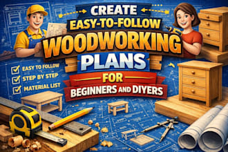 create easy to follow woodworking plans for beginners and diyers
