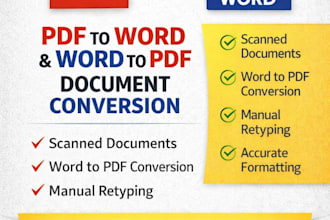 convert pdf to word and word to pdf manually
