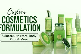 create cosmetic skincare, hair care, pet and man product formulation
