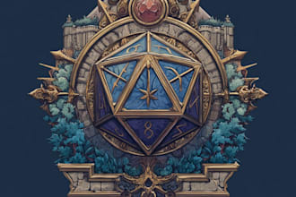 draw an fantasy rpg logo dnd image for you