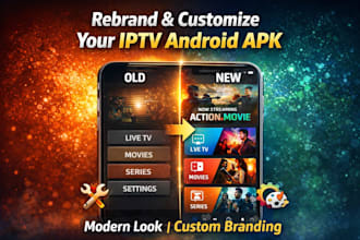 professionally customize and rebrand ibo pro iptv app with full panel and apk