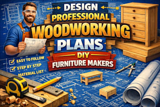 design professional woodworking plans for DIY furniture makers
