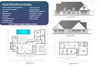 city permit blueprints architect for house plans, adu, garage, deck, patio, shed