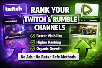 do rumble channel promotion organically