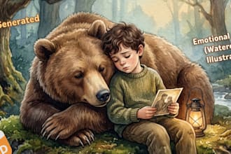 children story book illustration children story children story book illustration