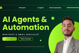 build ai automation for whatsapp and gmail using n8n