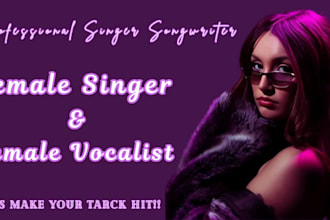sing your rock pop metal song female singer and vocalist, female rock singer