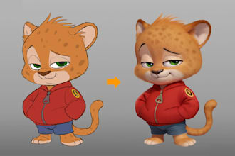 model a custom 3d model, cute 3d chibi character a custom mascot for printing