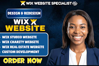do wix landing page, real estate website, design and redesign wix website expert