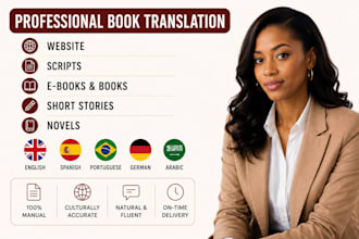 translate edit and proofread your arabic to english islamic novels website apps