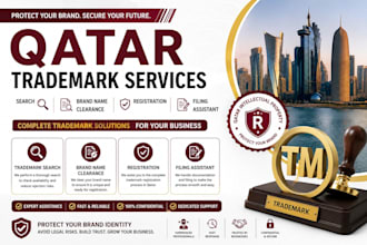 qatar trademark search brand name, clearance, registration filling assistant