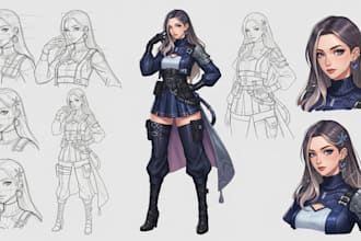 2d character design, cartoon mascot character, 2d game art concept animation