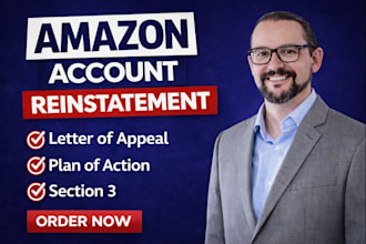 reinstate amazon account suspended section 3 appeal letter policy violation