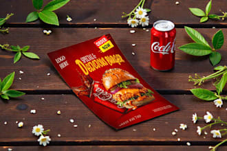 design premium flyer design with modern luxury style
