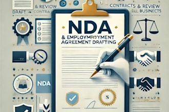 draft a nda and employment agreement  for your business
