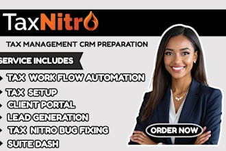 setup taxnitro karbon canopy suitedash sales funnel tax business website CRM
