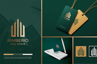 design realtor, real estate agent, property business logo