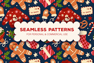 design a beautiful seamless pattern