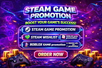 do steam game promotion, steam game marketing, steam wishlists