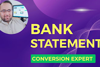 convert PDF bank statement to excel sheet