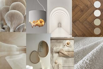 create a modern interior moodboard for your space