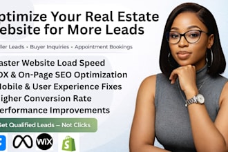 optimize fix real estate websites idx SEO speed performance conversion api rate