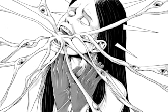 draw professional mystical cosmic horror art