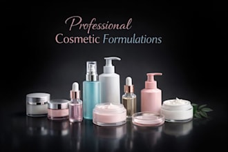 create professional cosmetic formula for skincare, haircare and makeup product
