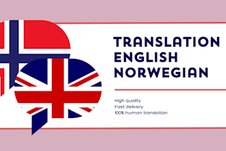 translate your content from english to norwegian etc