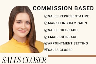 commission sales closer b2b sales lead generation b2b sales representative sales