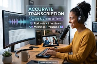 do accurate audio transcription and video transcription