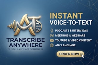 do accurate audio transcription and video transcription