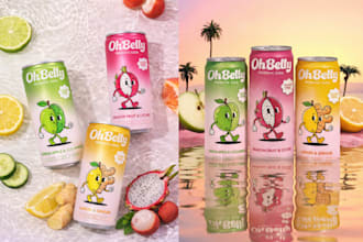 design can, drink packaging, bottle packaging with 3d mockup