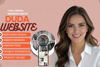 build a responsive ecommerce website design and redesign using duda website