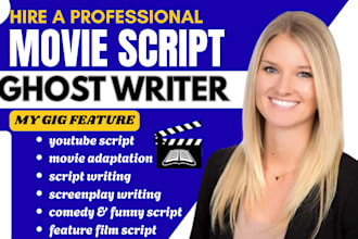 write and edit movie script screenwriting TV screenplay anime film script plot