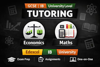 provide online tutoring in math and economics