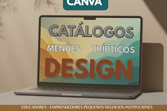 design professional canva catalogs and menus