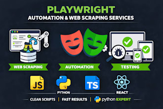 build web scraping and browser automation bots using playwright