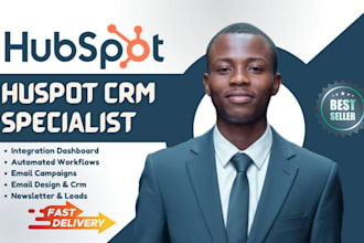 setup hubspot crm, hubspot email design, hubspot automation, hubspot integration
