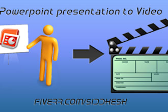 convert your powerpoint presentatio/slideshow into a fantastic video