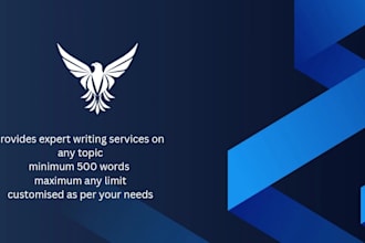 provide writing services on any topic