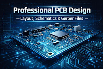 design professional pcb layout schematics gerber files for manufacturing