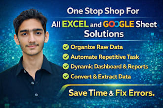 clean, format and organize your excel or CSV data